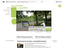 Tablet Screenshot of buergerhaushalt-lichtenberg.de